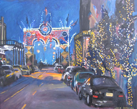 Artwork title 'Evening Lights' - Contact The Water's Edge Studio and Gallery for price and availability - gayle at galvestonwatersedge dot com