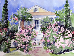 Artwork title 'Oleanders' - Contact The Water's Edge Studio and Gallery for price and availability - gayle at galvestonwatersedge dot com